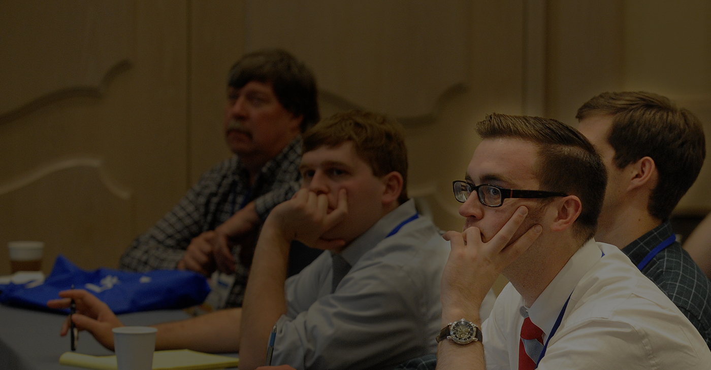 Audience listening to speaker at conference