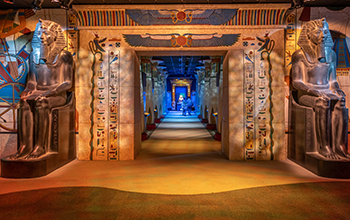 Egyptian exhibits at the Houston Museum of Natural Science.